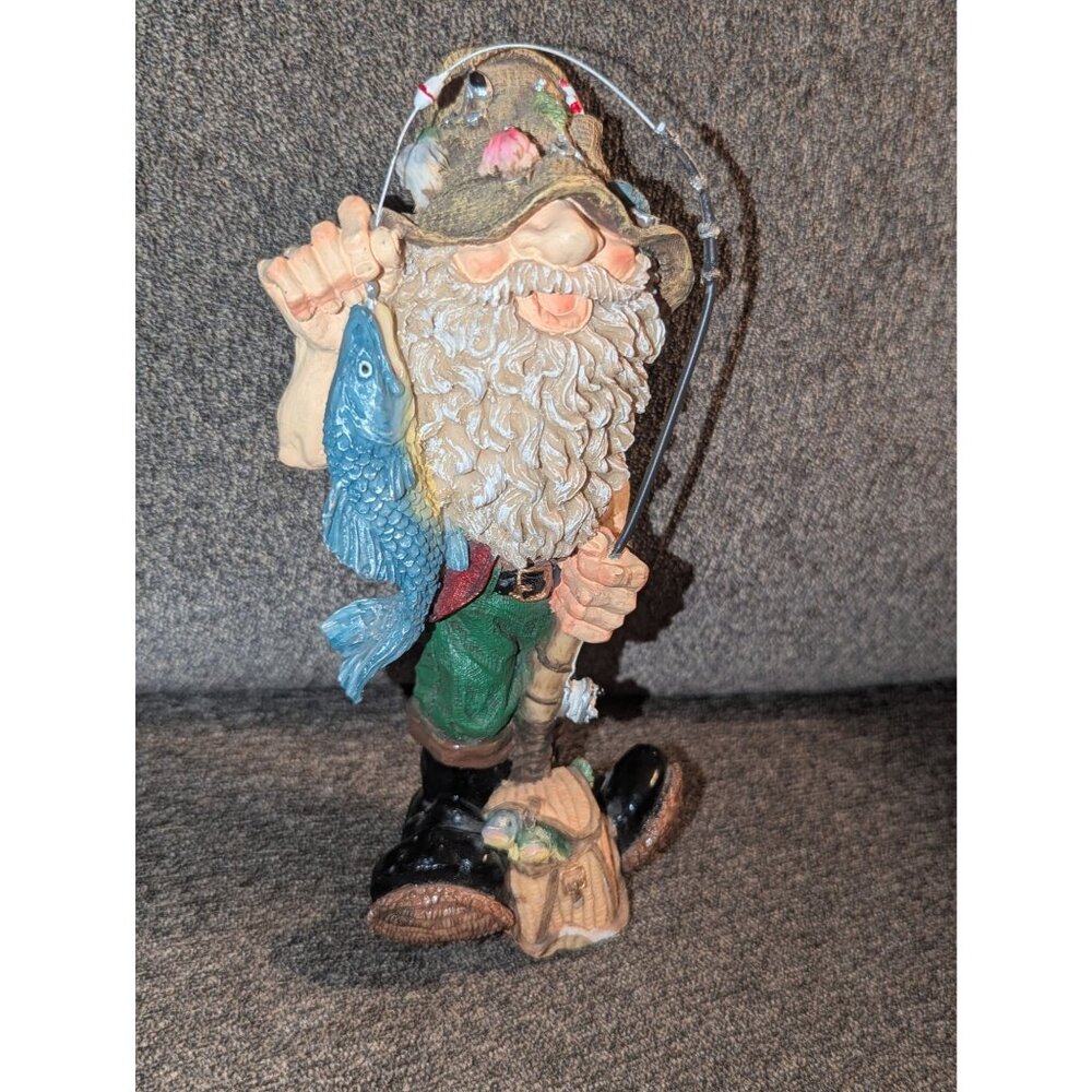 Vintage Fisherman Figurine With Fishing Pole & Fish by Sullivan